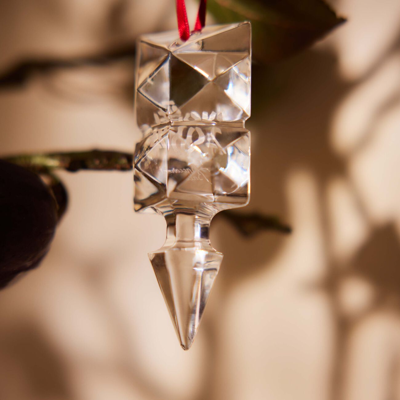 baccarat no l louxor annual ornament 2024 mini clear