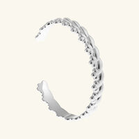 christofle babylone bangle sterling silver size 2