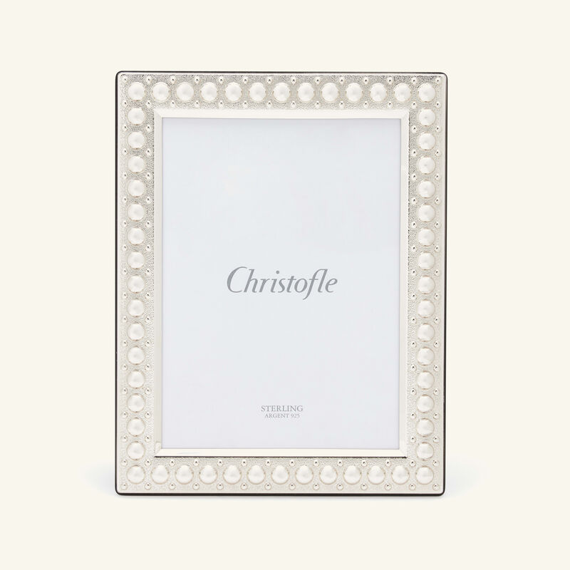christofle perles picture frame sterling silver 13x18cm