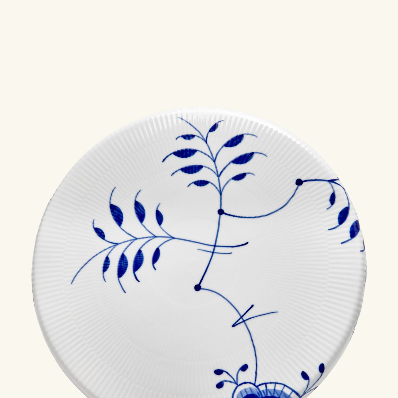 royal copenhagen blue fluted mega cake stand white