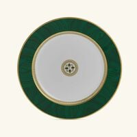 bernardaud constance charger plate round green 31cm
