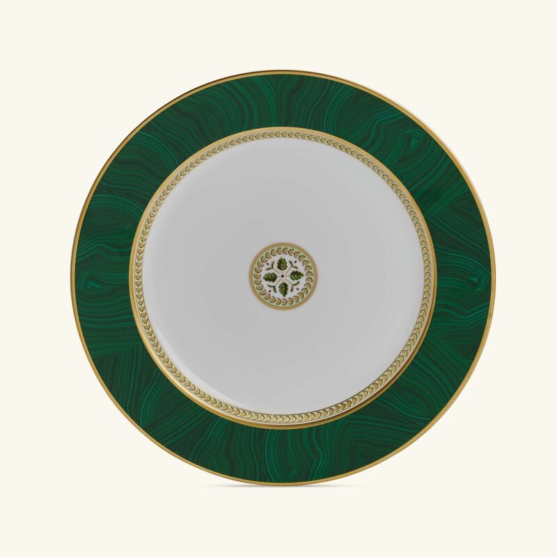 bernardaud constance charger plate round green 31cm