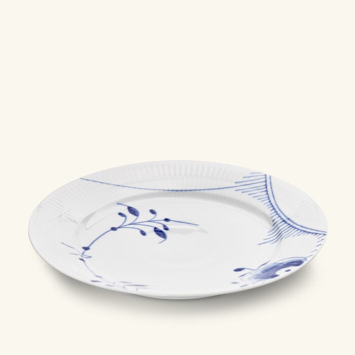 Blue Mega 2 Dessert Plate Round White 22cm royal copenhagen blue mega 2 dessert plate round white 22cm