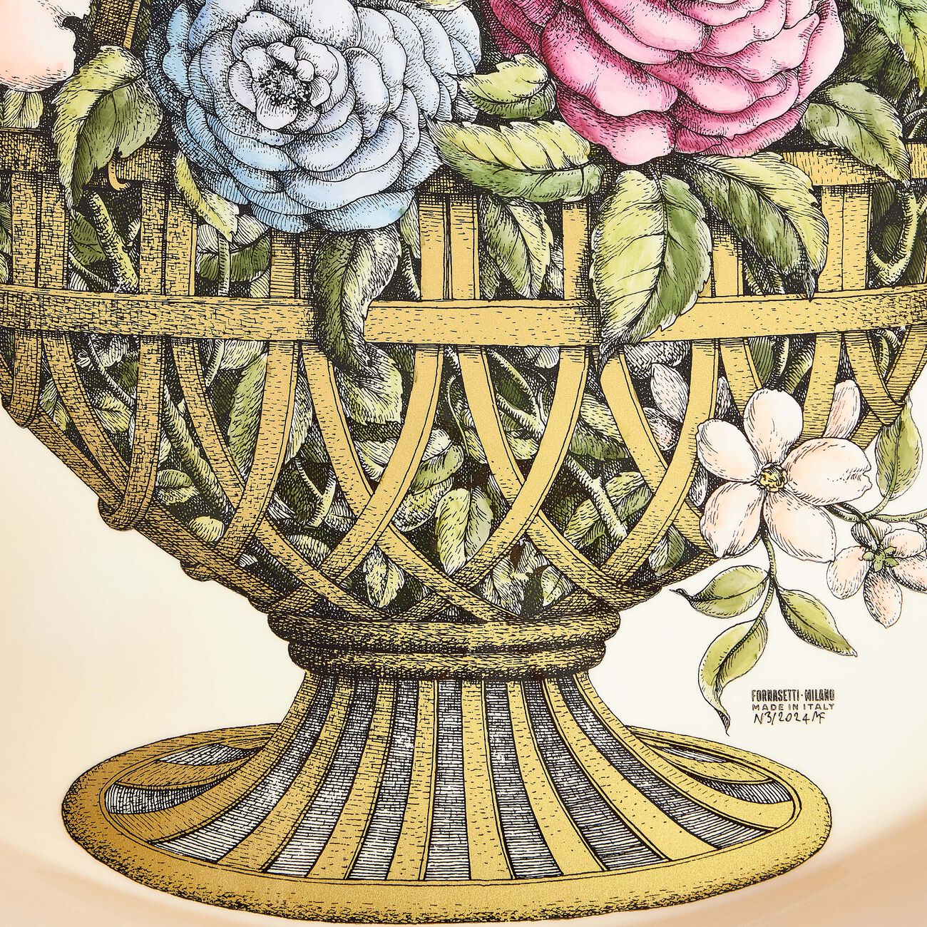 Cesto D'Oro no.574 Tray Round Large fornasetti cesto d oro no 574 tray round large