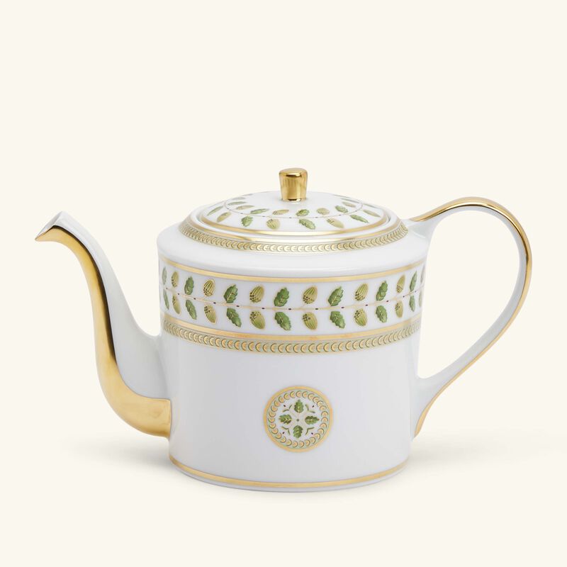 Constance Tea Pot Green bernardaud constance tea pot green