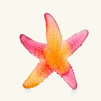daum mer de corail starfish figurine mini yellow