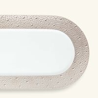 طبق الضيافة إكيوم مستطيل باللون الفضي 39 سم برناردو طبق الضيافة إكيوم مستطيل باللون الفضي 39 سم