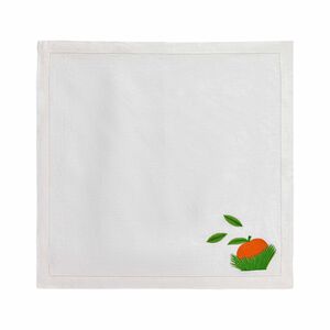 Orange Tree Napkin - White, medium