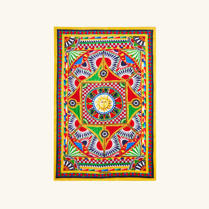 dolce gabbana casa carretto beach towel pattern