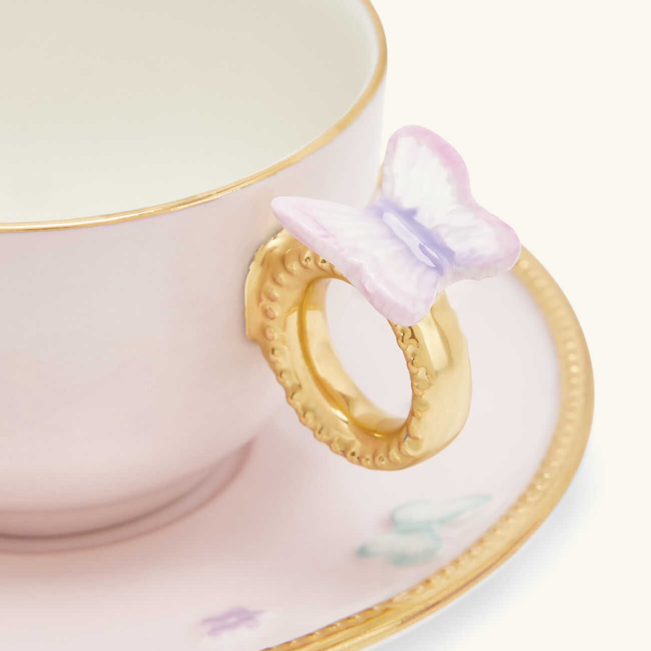 Butterfly Tea Cup & Saucer Pink villari butterfly tea cup saucer pink