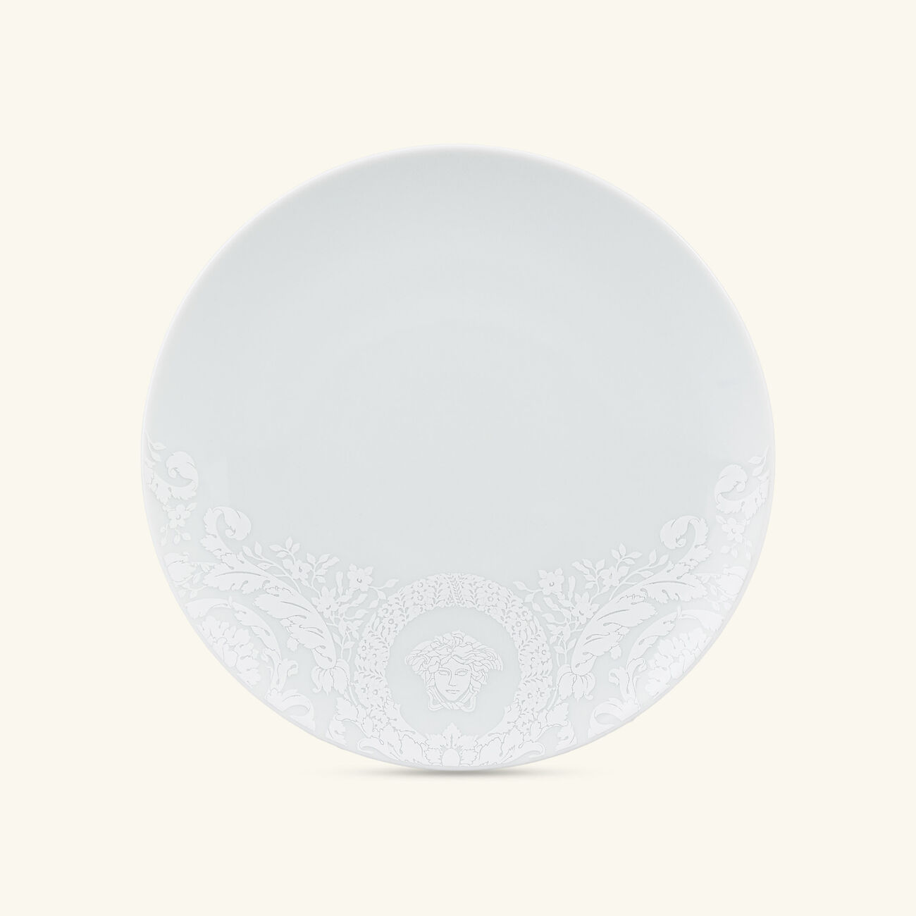 Barocco'92 Bianco Bread Plate Round White 17cm versace barocco 92 bianco bread plate round white 17cm