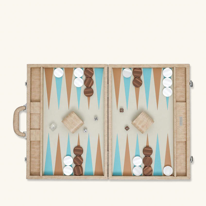 مجموعة طاولة الزهر أليجيتور كبيرة فيدو مجموعة طاولة الزهر أليجيتور كبيرة