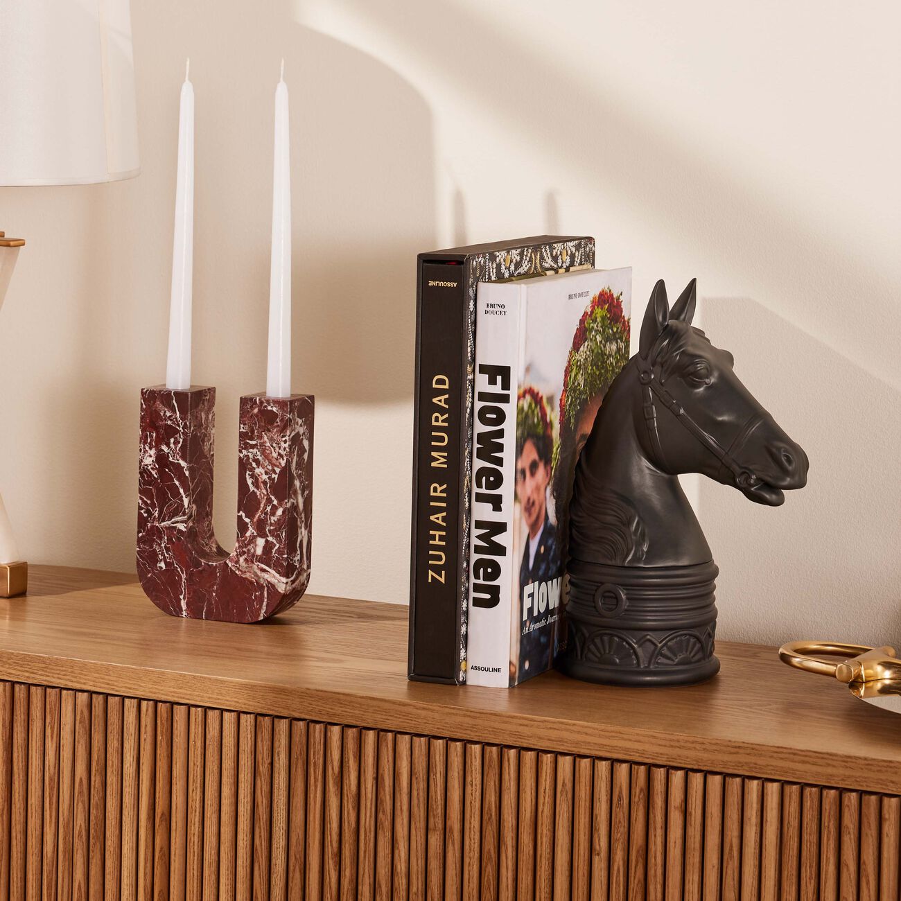 l objet horse bookend black