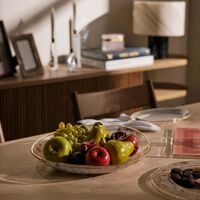 dimlaj hayat serving plate round gold 40cm