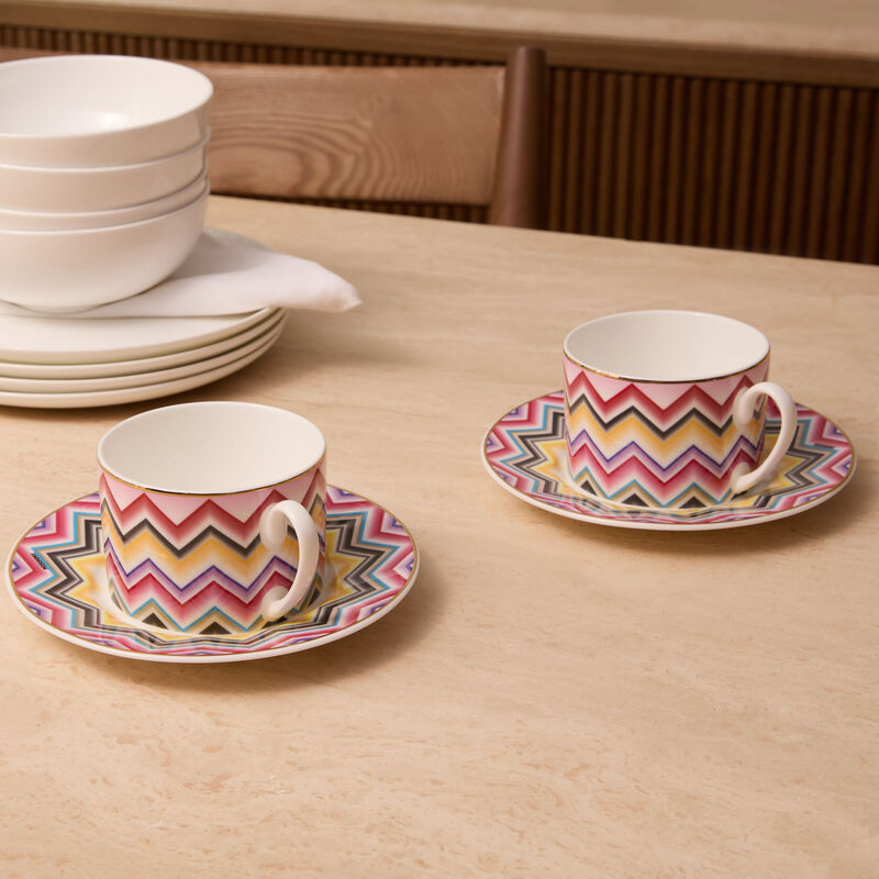 missoni home marrakech tea cup   saucer set of 2