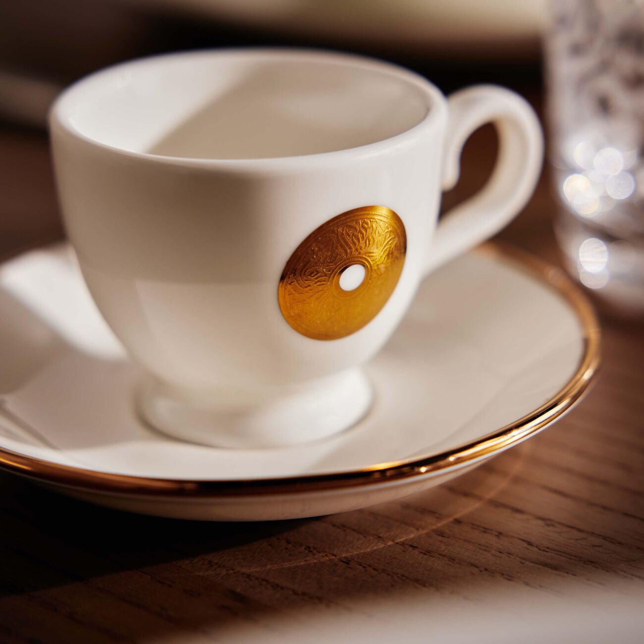 dimlaj qamar coffee cup   saucer white set of 6