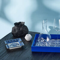 dolce gabbana casa ashtray square small blue