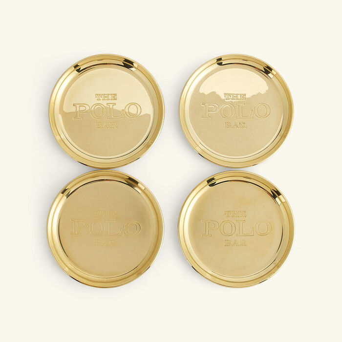 Polo Bar Coasters Silver Set of 4 ralph lauren home polo bar coasters silver set of 4