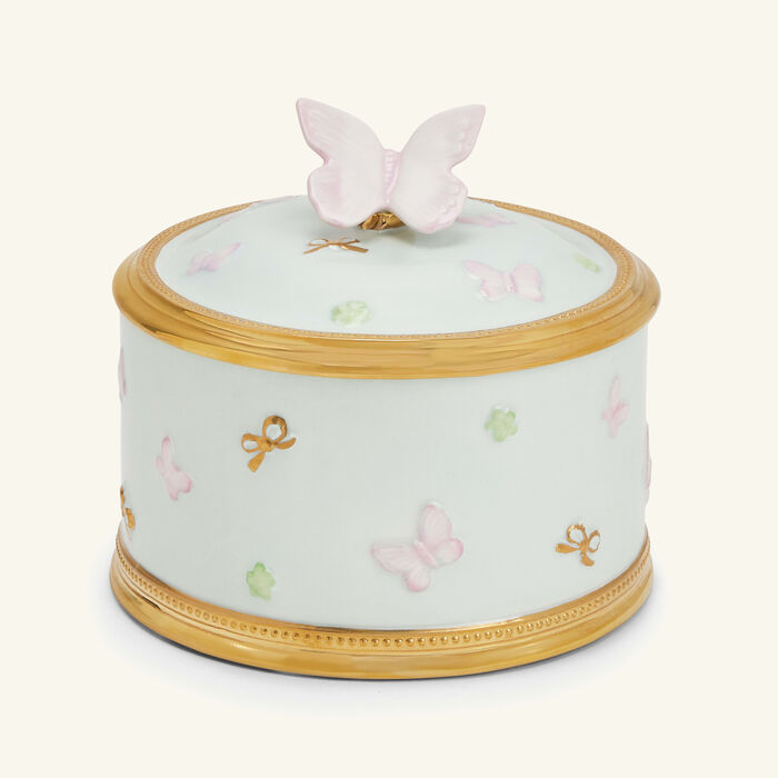 villari butterfly trinket box blue