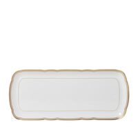 Pompadour Rectangular Cake Platter, small