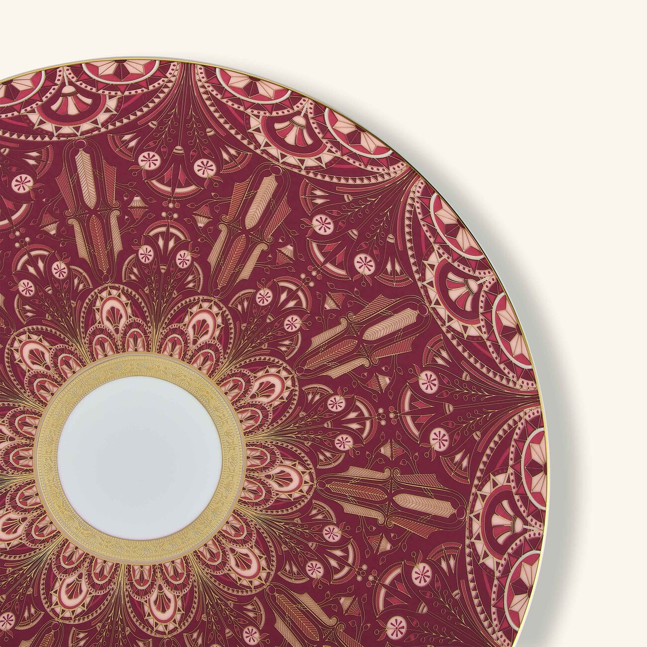 Reves Du Nil Pourpre Service Plate Red 31cm haviland reves du nil pourpre service plate red 31cm
