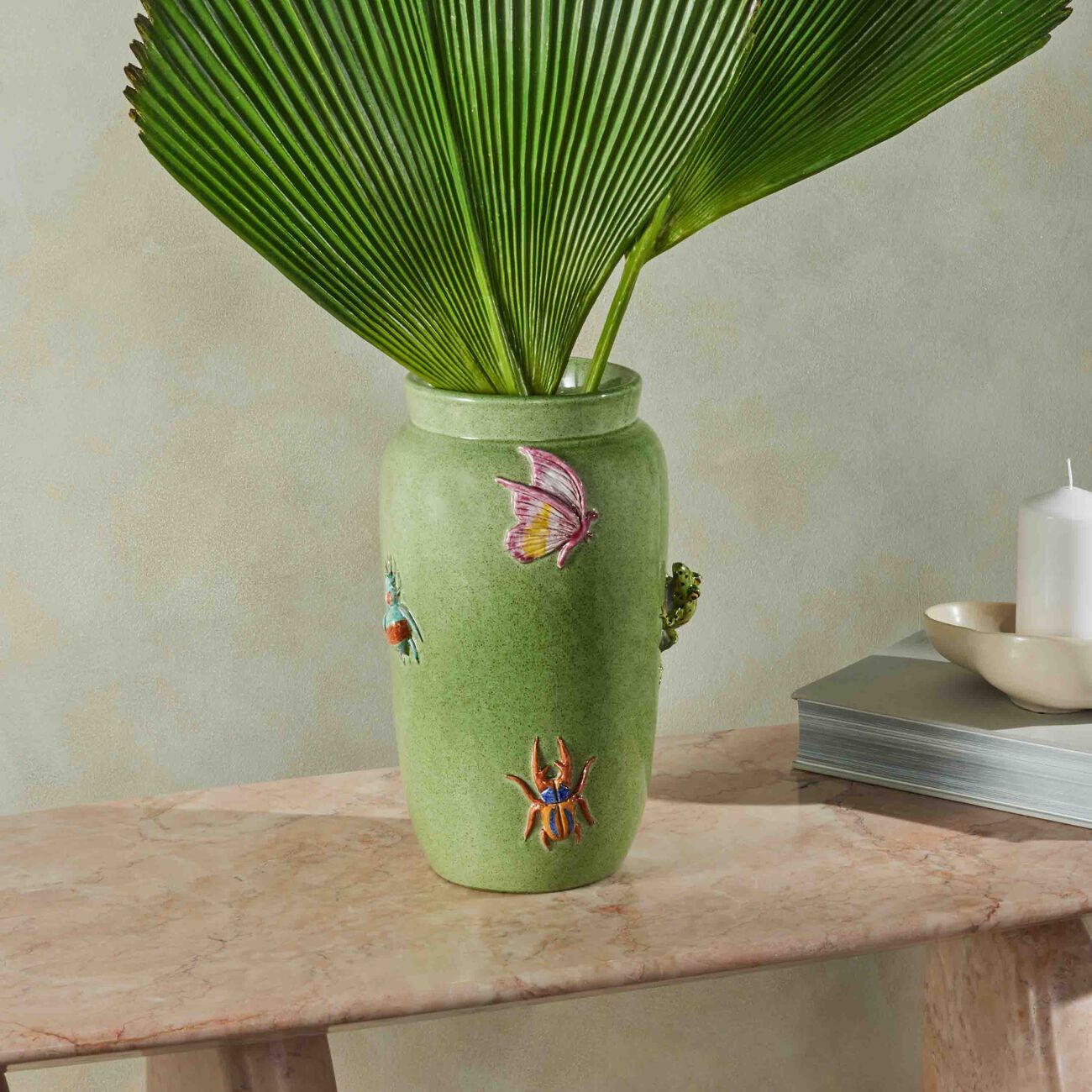 etro blooming vase medium green