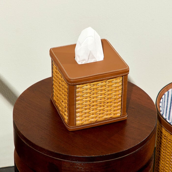 Bailey Tissue Box Brown ralph lauren home bailey tissue box brown