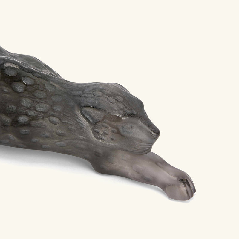 Zeila Panther Sculpture Medium Grey lalique zeila panther sculpture medium grey