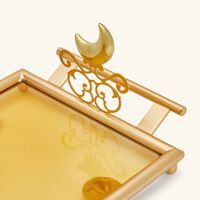 villari extravaganza serving tray rectangular large gold