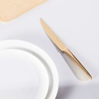 l  ame de christofle steak knife gold