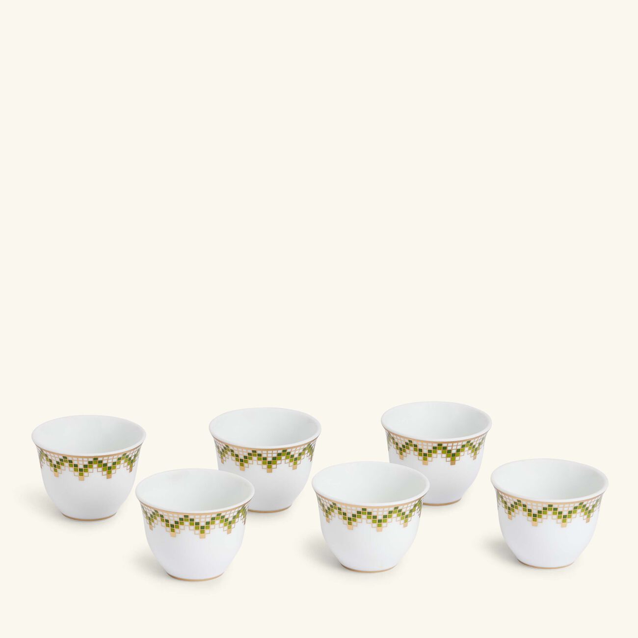 bernardaud augusta oriental coffee cups set of 4