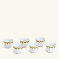 bernardaud augusta oriental coffee cups set of 4