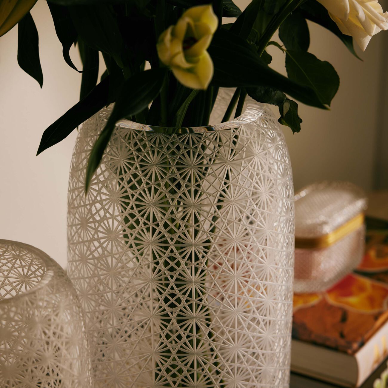 ruckl odette vase round large clear