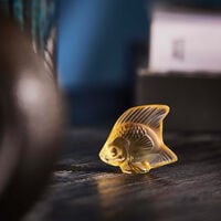 Fish Figurine Mini Yellow lalique fish figurine mini yellow