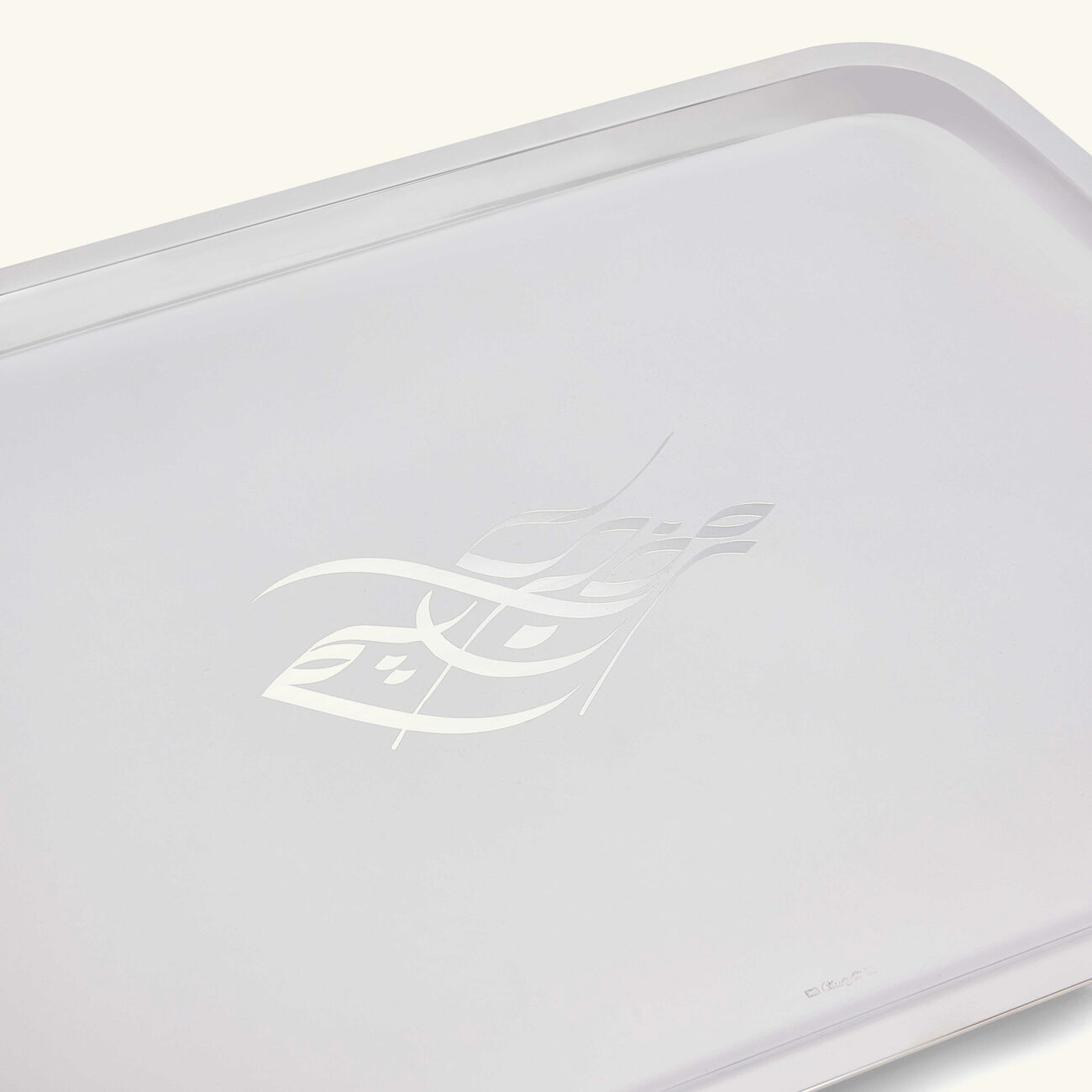 كريستوفل صينية فيرتيجو الحصرية لرمضان مستطيلة كبيرة باللون الفضي