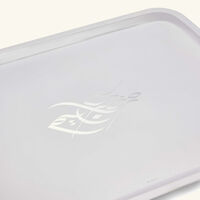 كريستوفل صينية فيرتيجو الحصرية لرمضان مستطيلة كبيرة باللون الفضي