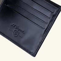 st dupont croco dandy leather wallet black