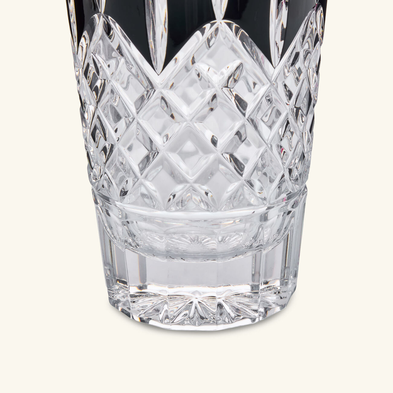 waterford lismore black vase medium black