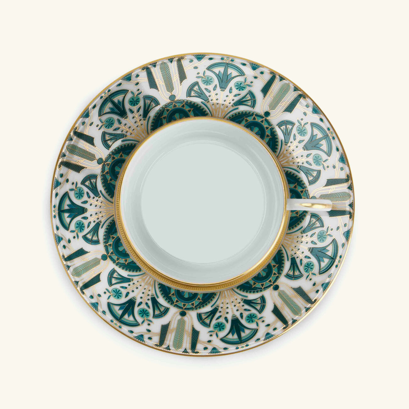 haviland r ves du nil tea cup saucer green set of 4