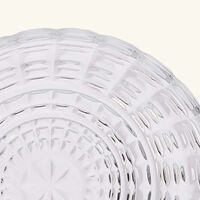 baccarat new antique aura candle holder clear small