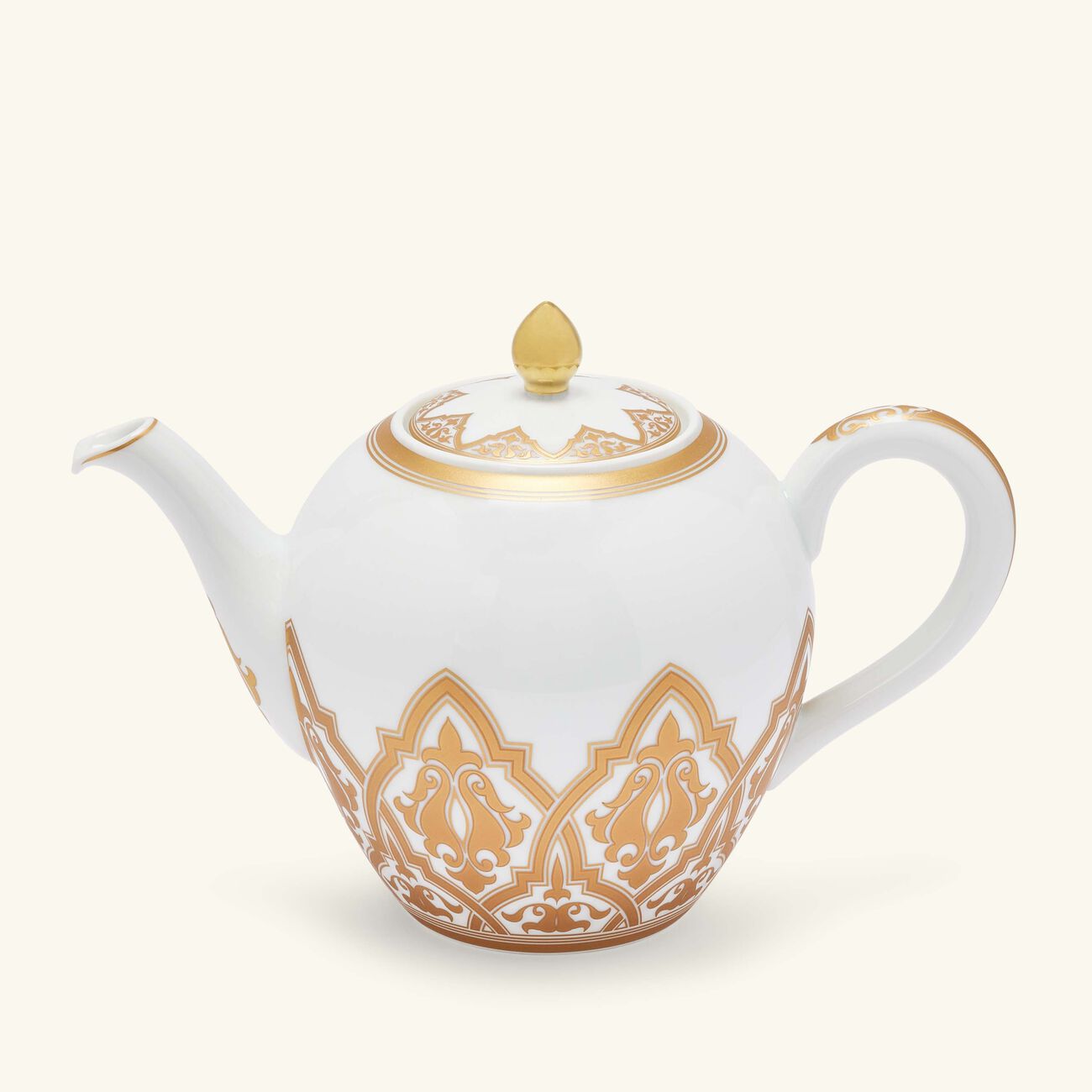 bernardaud venise tea pot gold