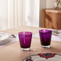 baccarat mosaique tumblers set of 2 purple