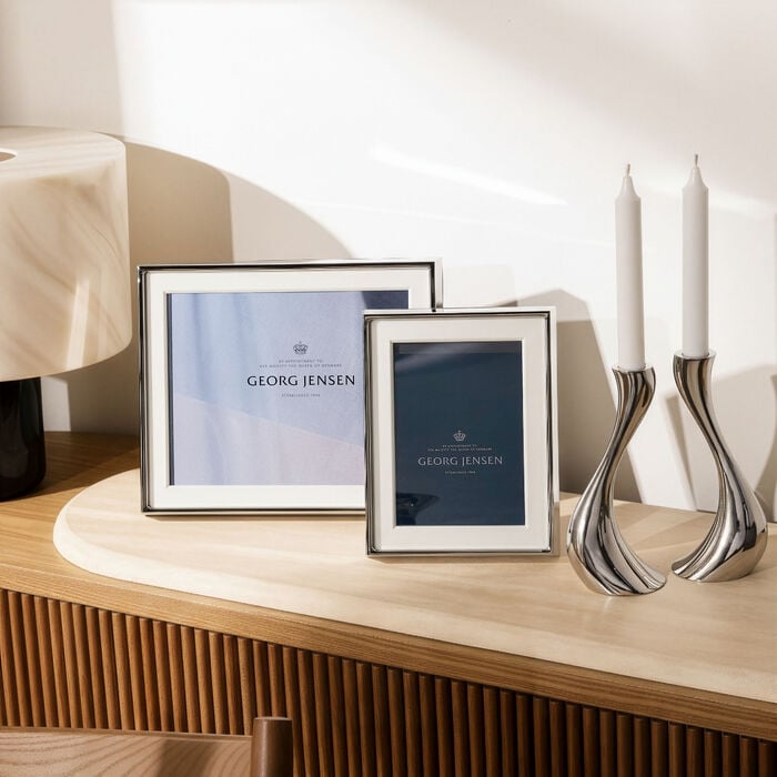 georg jensen deco picture frame silver medium