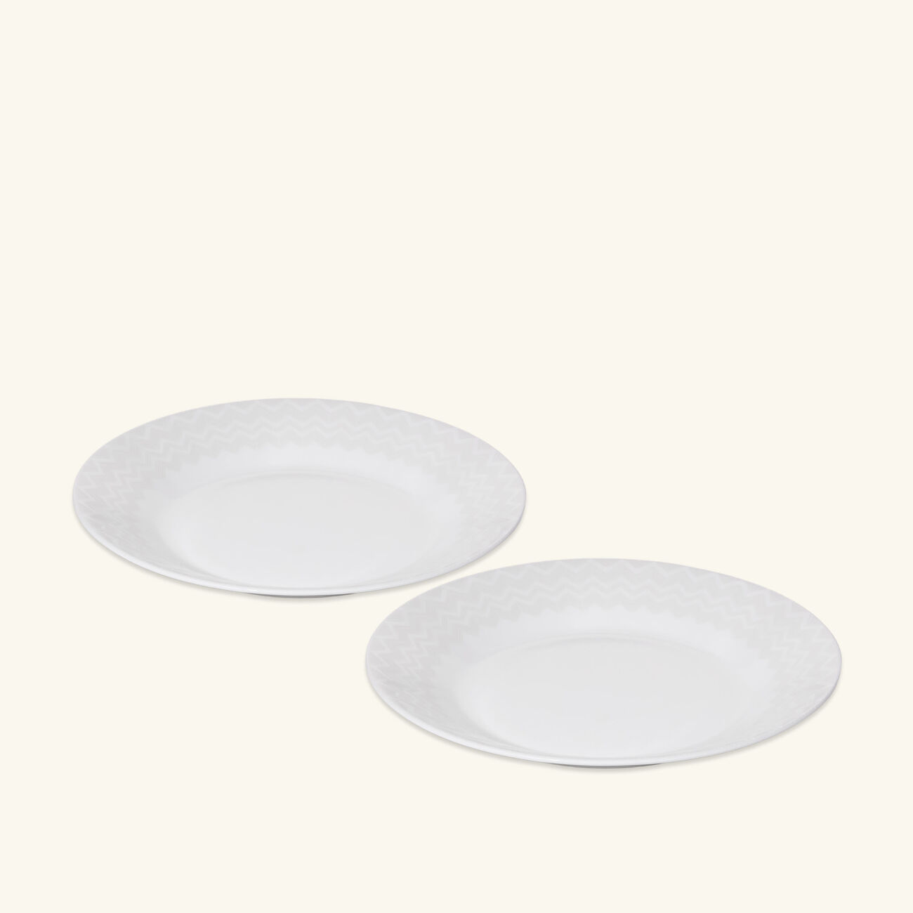 missoni home zig zag soup plate white 22 cm set of 2