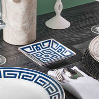 ginori 1735 labirinto zaffiro serving tray small blue