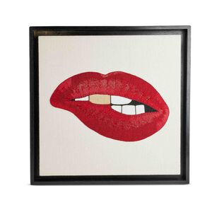 Lip Beaded Wall Art, medium