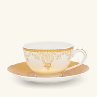 bernardaud voyage tea cup   saucer gold