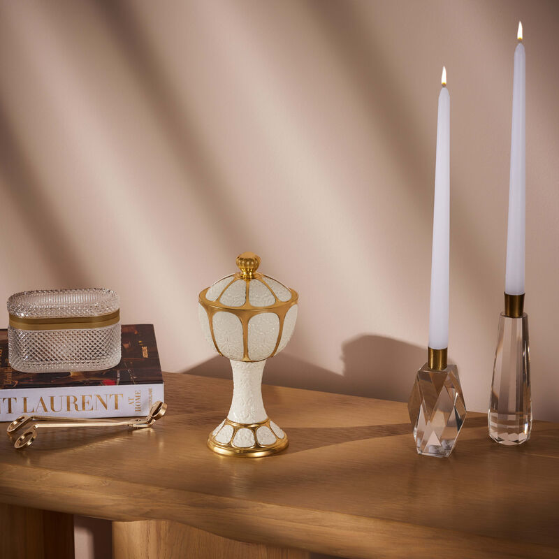 villari amour incense burner white