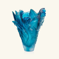 Maya Rays Magnum Vase Large Blue Limited Edition daum maya rays magnum vase large blue limited edition