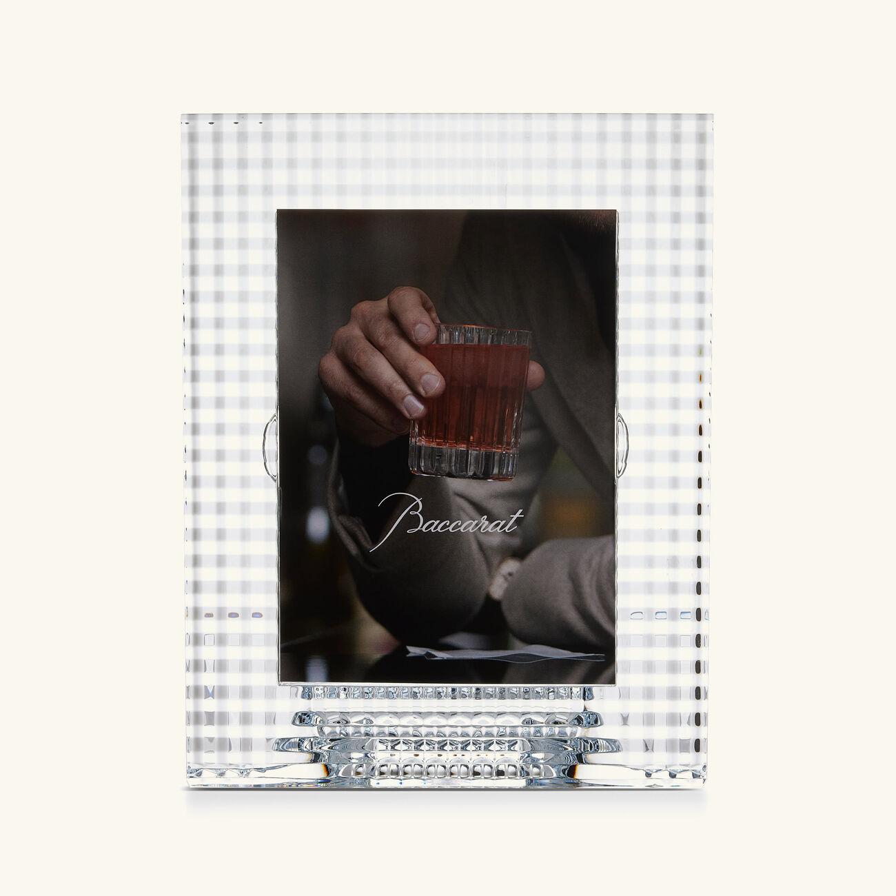 baccarat eye picture frame clear 18x23cm